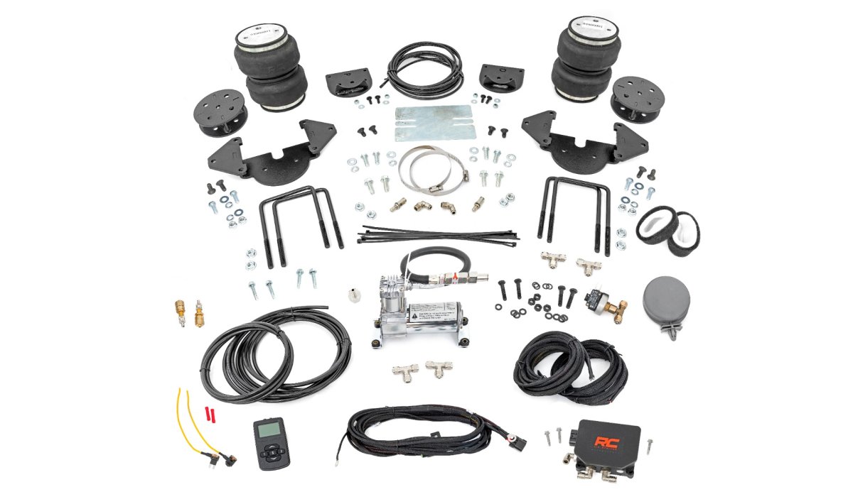 Chevrolet Silverado 1500 Air Spring Kit - Rear - Rough Country - 4-6 Inch Lift Kit | Wireless Controller - '19-'24